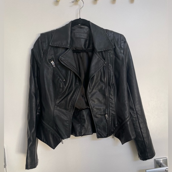 Blank NYC vegan black leather jacket size small - Picture 2 of 7